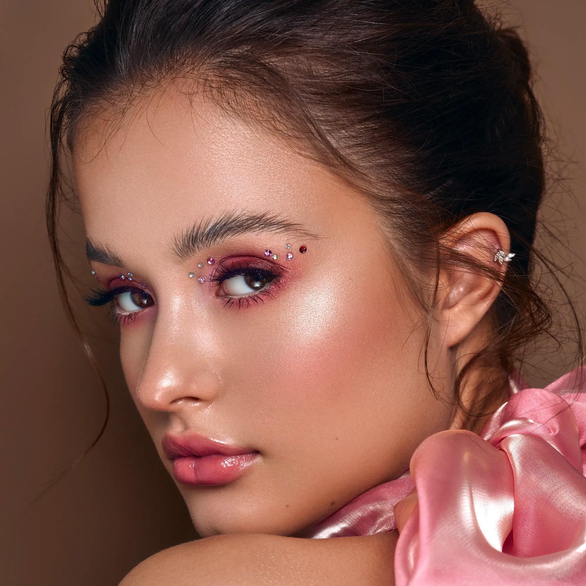 Armaf Beauté What-a-Glow Highlighter - Face Makeup, Ultra Fine Powder, Luminous Finish, 4 Sparkling Shades | Rose Quartz - Image 3